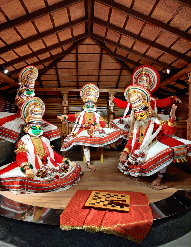 hindu deity figurine on red table